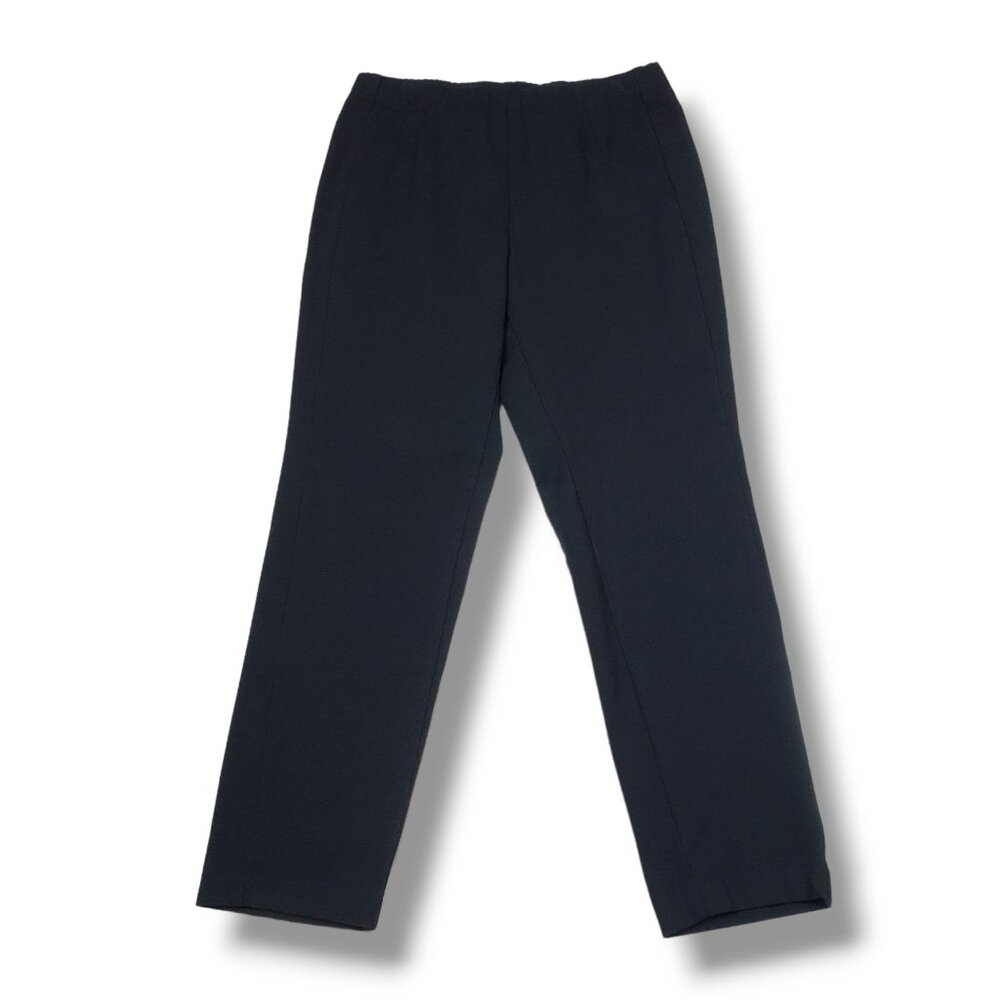 J‎ Jill Ponte Slim Leg Pants Womens Medium Black High Rise Pull On